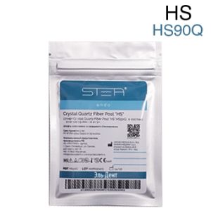 Штифты стекловолоконные, кварцевые Crystal Quartz Fiber Post "HS" конические 1,65-0,9-18мм. (10шт.) HS90Q. STEA