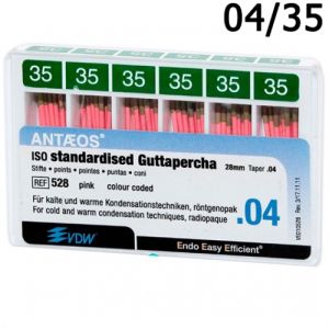 Штифты гуттаперчевые конусные 04 №35 (60шт),VDW