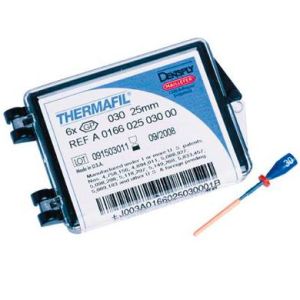 Обтураторы Thermafil №30 (25мм) 30 шт, эндодонтические гуттаперчевые, Maillefer