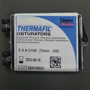 Обтураторы Thermafil №40 (25мм) 6 шт, эндодонтические гуттаперчевые, Maillefer