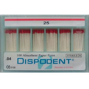 Абсорберы конусные 04 №25 (100шт), Dispodent