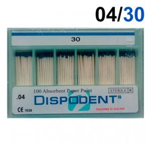 Абсорберы конусные 04 №30 (100шт), Dispodent