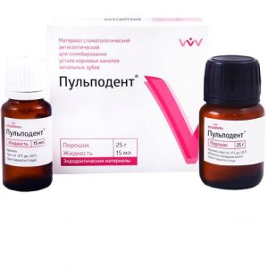 Пульподент антисептическое пломбирование каналов витальных зубов (25гр.+15мл.), ВладМиВа