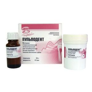 Пульподент антисептическое пломбирование каналов витальных зубов (25гр.+15мл.), ВладМиВа
