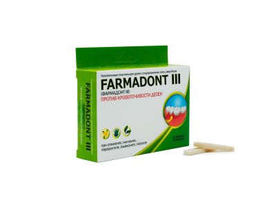 Пластины Фармадонт3 против кровоточивости десен (24шт.) Зеленая Дубрава