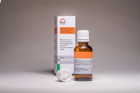 Жидкость для высушивания и обезжиривания твердых тканей зуба (30мл), ТехноДент