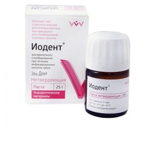 Иодент нетвердеющая паста 25г, ВладМива