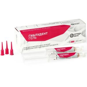 Гиалудент ГЕЛЬ (2шпр.х2,5 мл+10кан.), Омега-Дент