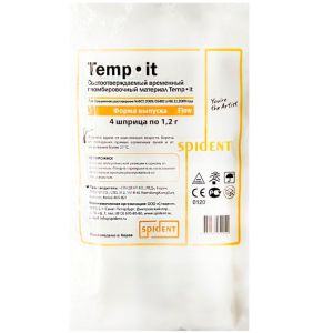 Temp It прозрачный - 3 шпр. х 3 г, Spident (Ю.Корея)