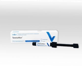 ТемпоФот - прозрачная паста 3г высоковязкая СВЕТООТВЕРЖДАЕМЫЙ КОМПОЗИТНЫЙ МАТЕРИАЛ ДЛЯ ВРЕМЕННОГО ПЛОМБИРОВАНИЯ, Владмива