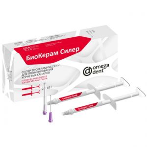 БиоКерам Силер для пломбирования корневых каналов (2 шприца х 1.5 мл + 30 канюль) Омега-Дент