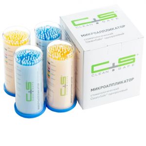 Аппликаторы Clean+Safe №3 Fine (желтый, голубой) 100 шт.