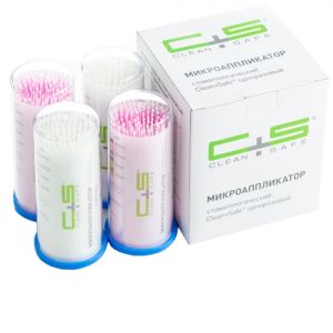 Аппликаторы Clean+Safe №2 Super Fine (розовый, белый) 100 шт.