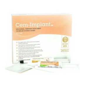 Цемент композитный Цем Имплант 10мл+10мл (база+катализатор) + 25 шпателей, BJM LAB (Израиль)