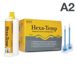Hexa-Temp пластмасса для временных коронок и мостов A2 (1:1, 50мл.) Spident