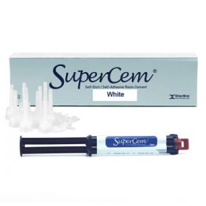 SuperCem белый (1 картридж 5мл, 10 смесительных наконечников, 10 канюль)/DentKist
