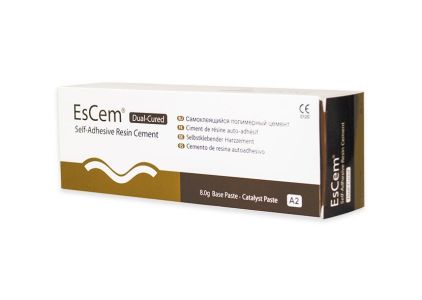 EsCem - Цемент для постоянной фиксации ортопедических конструкций, шприц 8.0 г, оттенок A2
