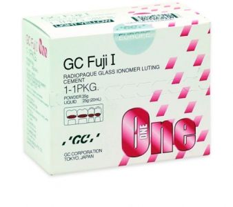 GC Fuji I (Фуджи 1) - стеклоиономерный цемент для фиксации (1-1 PKG, 35г + 25г)