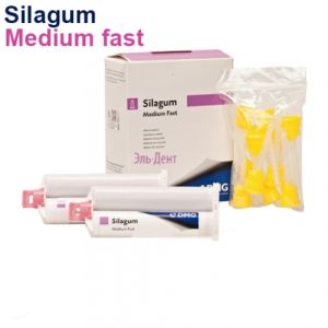 SILAGUM Medium Fast (2картриджа х 50мл) Корригирующий оттискной материал 909717, DMG
