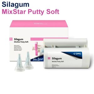 SILAGUM MIXSTAR Putty Soft, картридж 390мл, 10 смешивающих насадок 909534