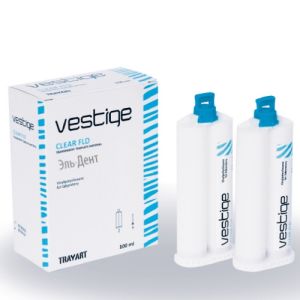Vestige Clear FLD 2x50 ml - прозрачный А-силикон жидкий, TRAYART
