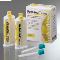 Detaseal hydroflow Mono.А-Силик.оттискной мат-л,баз.слой средней вяз-и(База+кат-р 2х50мл,канюли зел), Detax (Германия)