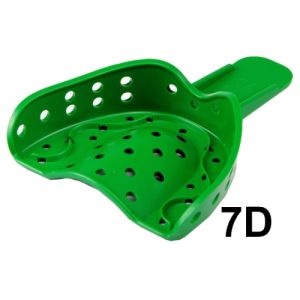 Ложки слепочные пластмассовые перфорированные №7 D Верхние Малые (12 шт), GC (Япония)