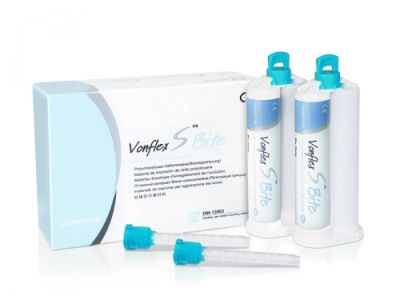 Vonflex S Bite Normal А-силикон для регистрации прикуса, 2х50 мл