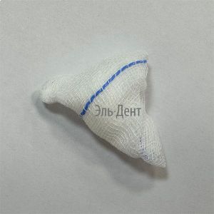 Тампоны треугольный (5х5х5см), нестерильный, марлевый с нитью РНК, 200шт. Matopat