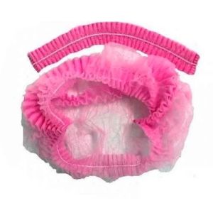 Шапочки Шарлотта на резинке РОЗОВЫЕ 125шт.