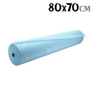Простыни нестерильная в рулоне 80 см х 70см голубая/ 20 плотность 250 шт.