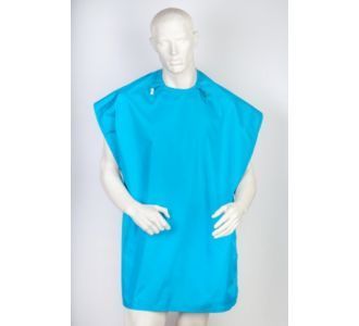 Фартук нейлоновый Голубой с зажимами Clean+Safe, Medium 70х100см