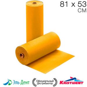 Салфетки в рулоне цв. ЛИМОННЫЙ интенсив длинные (81х53см) на завязках, 60 шт., КРИСТИДЕНТ