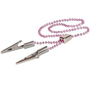 Зажим для салфеток ФИОЛЕТОВЫЙ с цепочкой с регулятором 