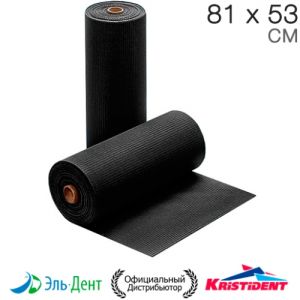 Салфетки в рулоне цв. ЧЕРНЫЕ интенсив длинные (81х53см) на завязках, 60 шт., КРИСТИДЕНТ