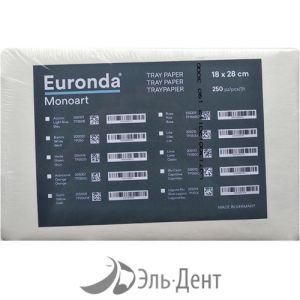 Салфетки автоклавируемые для подносов БЕЛЫЕ 18х28 см (250 шт), EURONDA