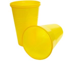 Стаканы одноразовые, желтые 200 шт