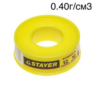 Фум лента Stayer 0.075мм х 12мм х 10м (0.40г/см3)