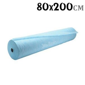 Простыни нестерильная в рулоне 80 см х 200см голубая 20 плотность 100 шт.