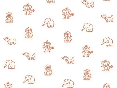 Салфетки САФАРИ нагрудные "Кристидент" ДЕТСКИЕ с рисунком (2 сл, 500 шт)