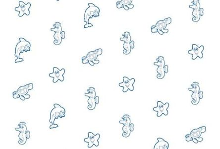 Салфетки ОКЕАНАРИУМ нагрудные "Кристидент" ДЕТСКИЕ с рисунком (2 сл, 500 шт)