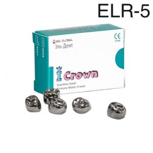 Коронки I CROWN Refill ELR-5 из нержавеющей стали детские (5 шт) Seil Global