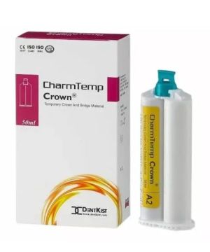 CharmTemp Crown цв.A1 50мл (76г, 10 насадок 1:1)-самоотверждаемый материал для временных коронок и мостов, DentKist