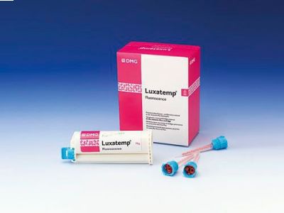 Luxatemp Fluorescence BL (1 картридж 50мл (76г)+15 насадок) самополимеризующийся композит 110589, DMG