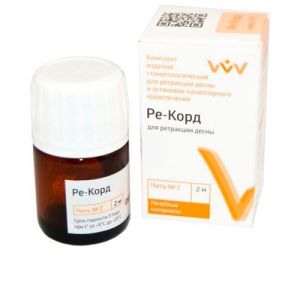 Нить ретракционная Ре-Корд №2 тонкая, БЕЗ ПРОПИТКИ (2м,8), ВладМиВа