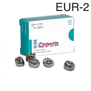 Коронки I CROWN Refill EUR-2 из нержавеющей стали детские (5 шт) Seil Global