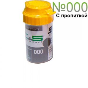 Нить ретракционная №000 CLEAN+SAFE с пропиткой AL, вязаная, хлопок