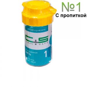 Нить ретракционная №1 CLEAN+SAFE с пропиткой AL, вязаная, хлопок