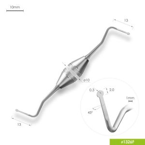 Укладчик ретракционной нити БЕЗ КАНАВКИ FABRI 1326F (ТОЛСТАЯ РУЧКА)