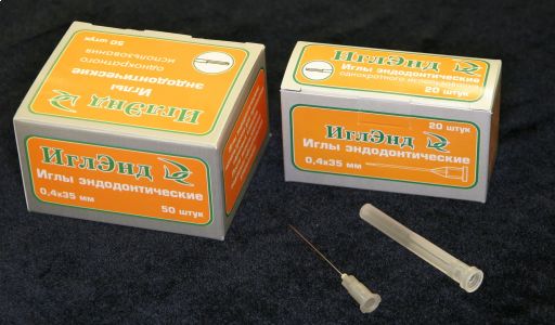 Иглы эндодонтические 0,4*35 50 шт. (Россия)